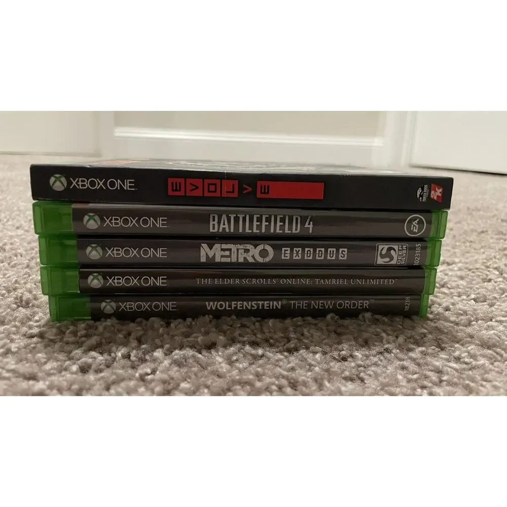 Microsoft Xbox One Game Lot of 5 Preowned Complete CIB Battlefield Elder Scrolls